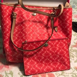 coach purse and clutch